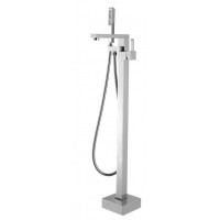 Brushed Nickel Square Free Standing Bath Spout